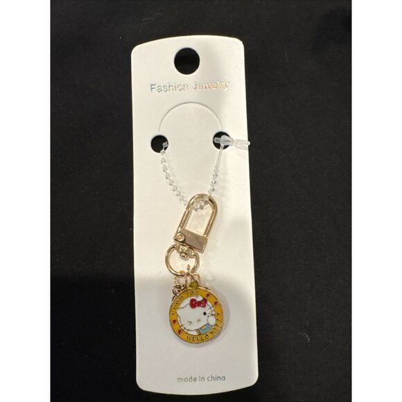 Cute Bag Keychain Hello Kitty Enamel Zipper Pull Charm Colorful Keyring New - Picture 3 of 4
